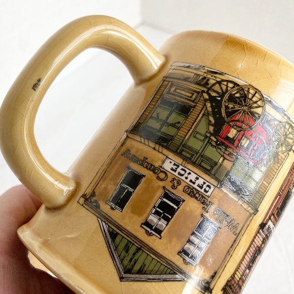 Vintage Enesco Old West Main Street Coffee Mug - Picture 9 of 10